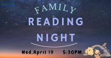 april 19 greenwich family reading night