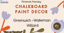 pinterest monday chalkboard paint decor various dates and locations