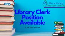 Library Clerk position available