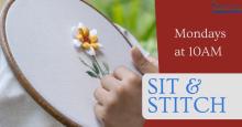 north fairfield sit and stitch april 1 , 8, and 15