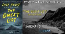greenwich mystery and thriller book club jan 24 at 5:30PM